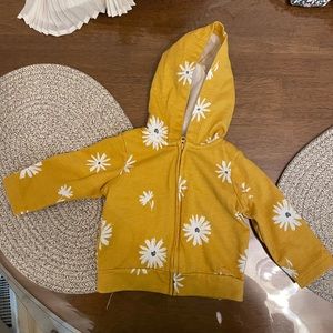 Baby girl zip up hoodie
